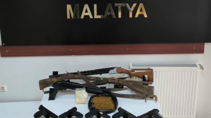 Malatya KOM Operasyonunda 9 Silah ve 1 Susturucu Ele Geçirildi